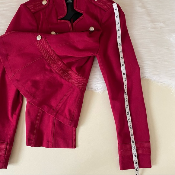 White House Black Market Trophy Military Red Jacket - Picture 14 of 14